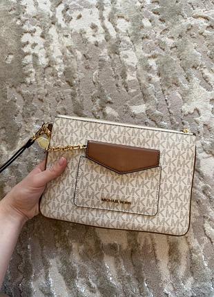 Жіночий клатч браслет 2в1 michael kors jet set item large 2-in-1 сумка майкл корс оригінал