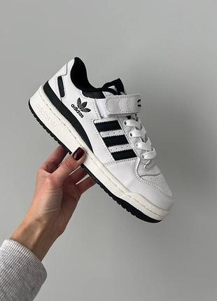 Кросівки adidas forum 84 low white black premium