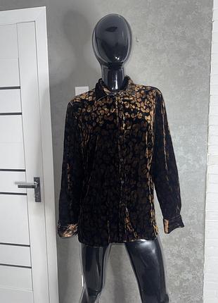 Велюрова блуза сорочка house of brijar, xxl 52р