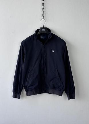 Куртка бомбер харік fred perry mens fleece lined harrington jacket bomber casual size s embroidered