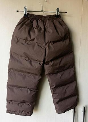 Новые дутые брюки стегани zara kids на мальчика размер 116 на 5-6 лет