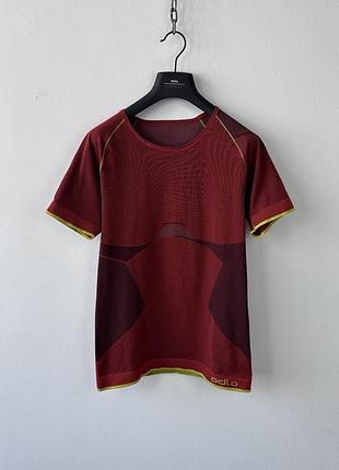 Термо футболка odlo women performance seamless running base layer t-shirt red sz l functional