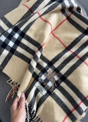 Шикарний кашеміровий шарф burberry