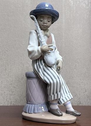 Порцелянова статуетка lladro «джазовий саксофоніст».