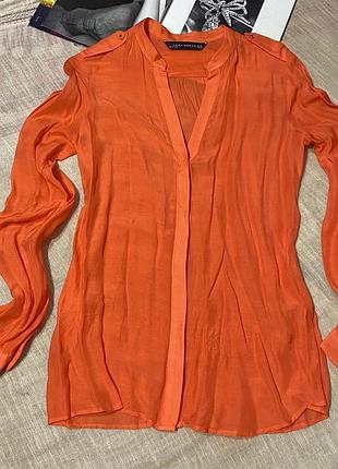 Zara крута коралова блузка