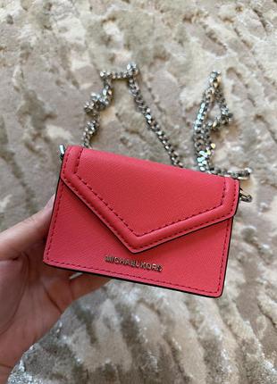 Жіноча шкіряна маленька сумка michael kors jet set small saffiano leather envelope crossbody bag майкл корс оригінал