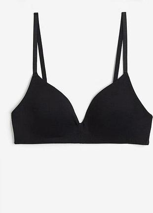 Комфортный бюстгальтер h&m новый хлопок без косточек 80d
