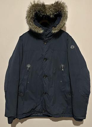 Оригінальний вовняний пуховик парка moncler hirson giubbotto (розмір 5 / xxl)
