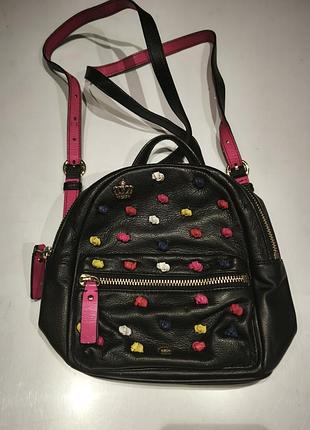 Продам шкіряний маленький рюкзак фірми juicy couture