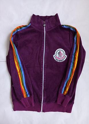 Велюрова кофта moncler x palm angels "mind control"