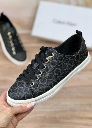 Кеды женские calvin klein michaela black черные оригинал кроссовки