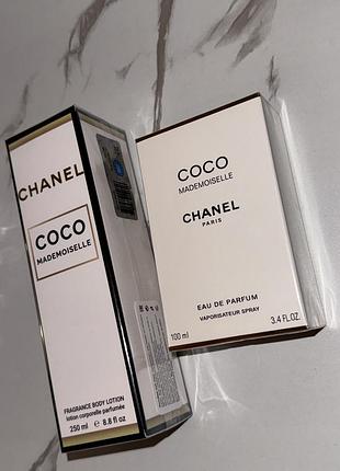 Коко шанель набір 2в1🎁парфуми 100 мл франція+крем для тіла ✨coco chanel mademoiselle✨розкішний аромат