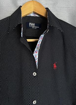 Жіноча сорочка в білий горошок polo by ralph lauren