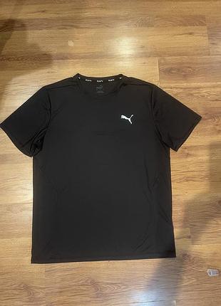 Чорна чоловіча спортивна футболка puma, l