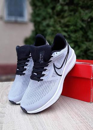 Кроссовки nike air zoom pegasus 39 серые с черным разграждением sale
