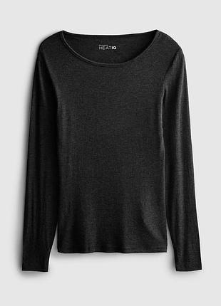 Жіночий термолонгслів з кашеміром heat iq термобілизна primark xs, l темно-сірий