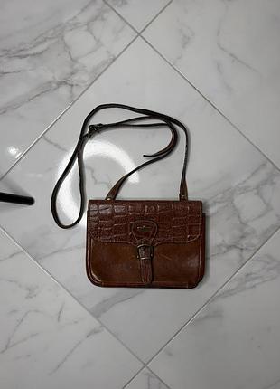 Вінтажна шкіряна сумка el campero, італія | crossbody