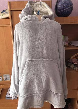 Меховушка, плюшева туника, кофта, худи, 2-3xl. primark. стан нової