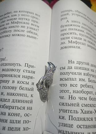 Детские серебряные серьги с фианитом, проба 925