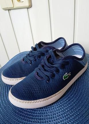 Дитячі кросівки, кеди lacoste l.ydro lace, р37, 23,5см, оригінал, темно-синій