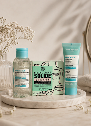 Набор yves rocher pure algue — свежесть и уход каждый день ив роше