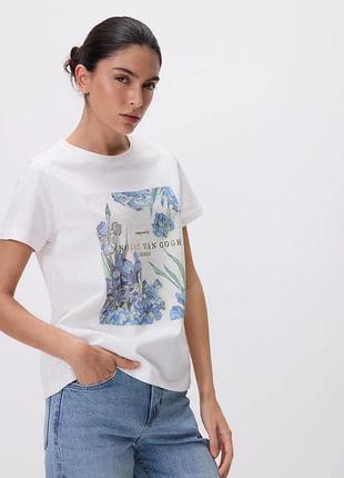 Футболка жіноча біла van gogh reserved, р. l