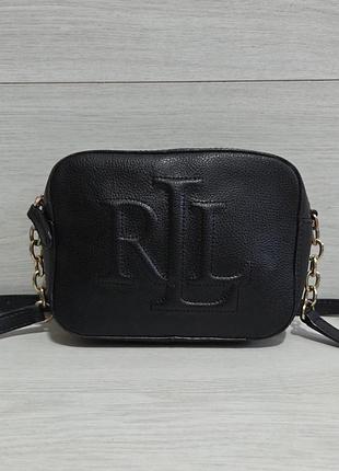 Шкіряна крос боді сумка lauren ralph lauren, оригінал