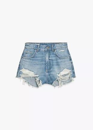Шорты шортики джинсовые женские zara