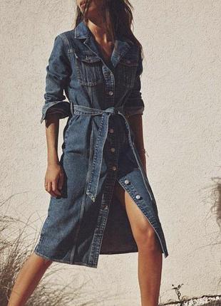 Женское джинсовое платье zara