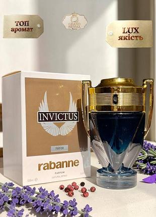 Чоловічі парфуми paco rabanne invictus (пако рабан інвіктус) 100 мл. стійкий шлейфовий аромат (водяні, фужерні)