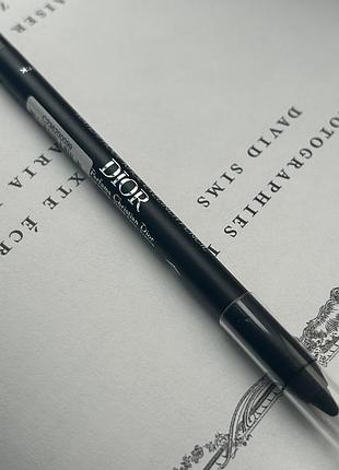 Оригінал тестер dior олівець чорний для очей diorshow on stage crayon waterproof водостійкий каял