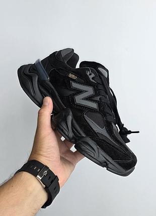 Термо кроссовки new balance 9060 | gore-tex 
• black •