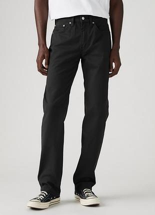 Мужские джинсы levi's 514 straight 005142008 - черные, классический прямой крой, стретч-твил. оригинал.