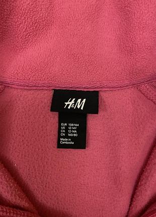 Флісова дівчача кофта h&m на 12-14 років 4