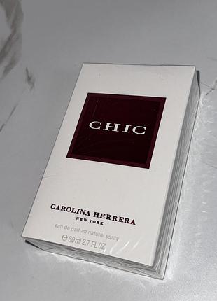 Шлейфові жіночі парфуми carolina herrera chic духи 80 мл парфюм