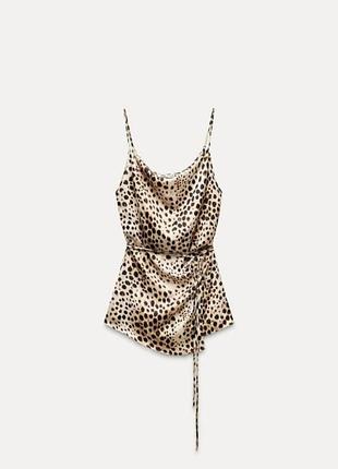 Топ туника блуза у леопардовый принт zara