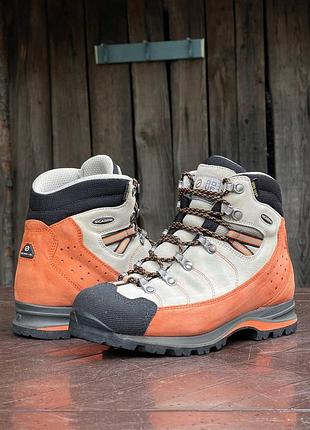 Scarpa оригинал женские ботинки сапоги прочные трекинговые с защитным носком оранжевые серые размер 39 25см