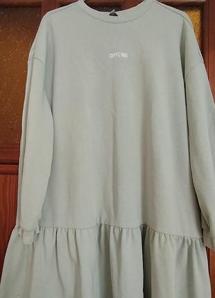 Коттоновое платье,l,xl,,м, пятного цвета