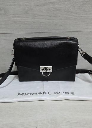 Кожаная кросс боди сумка michael kors, оригинал
