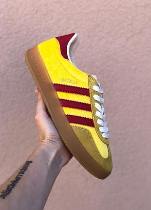 Кросівки унісекс adidas gazelle x gucci yellow