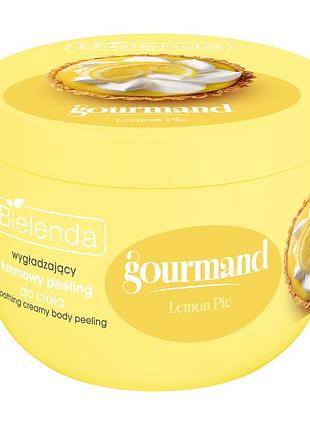Bielenda gourmand lemon pie — згладжувальний кремовий скраб для тіла