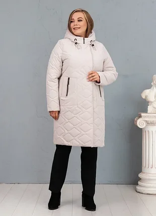 Молочна демісезонна куртка eva classic