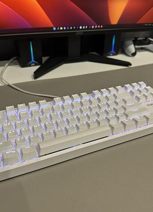 Клавіатура hator rockfall 2 mecha tkl htk-521 white