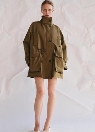 Парка женская оверсайз зара zara s