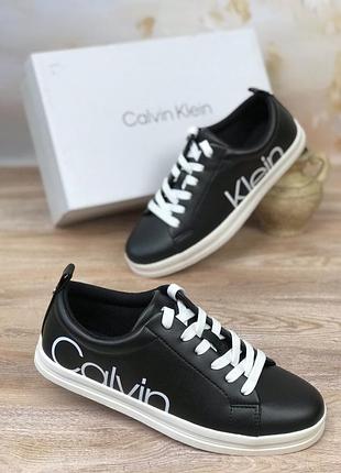 Кеды женские calvin klein maddie black черные оригинал кроссовки