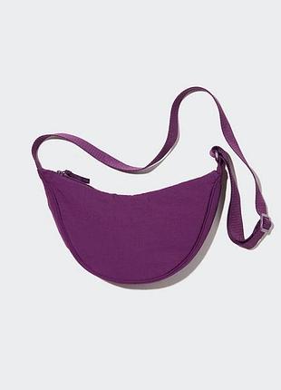 Uniqlo round mini shoulder bag  нейлоновая базовая сумка/бананка/ барсетка унисекс