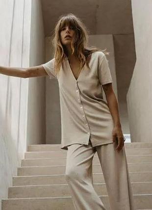 Футболка в рубчик zara