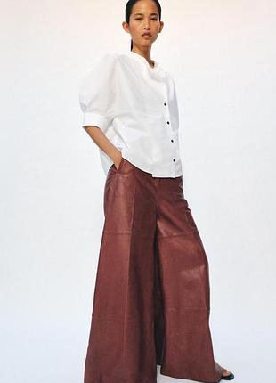 Рубашка свободного кроя оверсайз zw collection zara xs