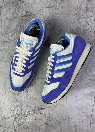 Adidas vintage retro sneakers 42 / кросівки adidas вінтажні фіолетово-блакитні
