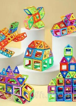 3d магнитный конструктор, 116 деталей